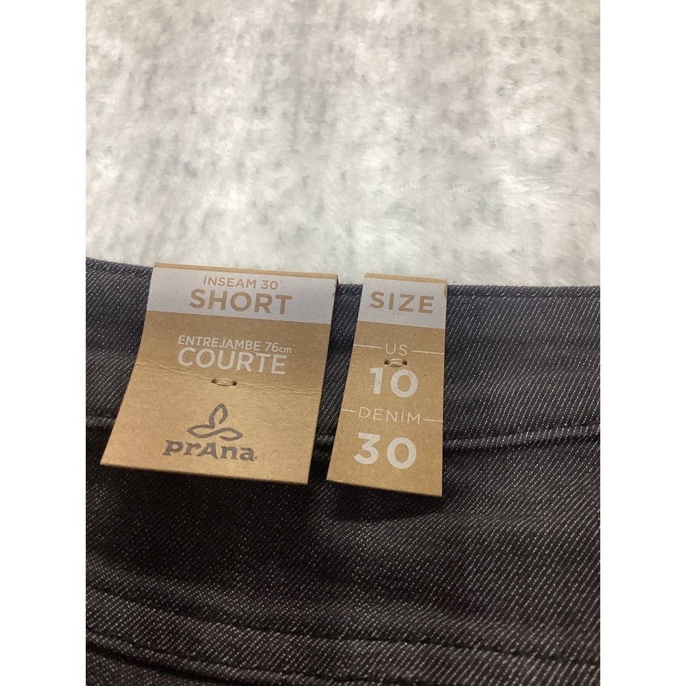 Prana Kayla High Rise Jean Womens 10 Short Dark Grey Stretch Denim 1968371 NWT - Picture 6 of 6
